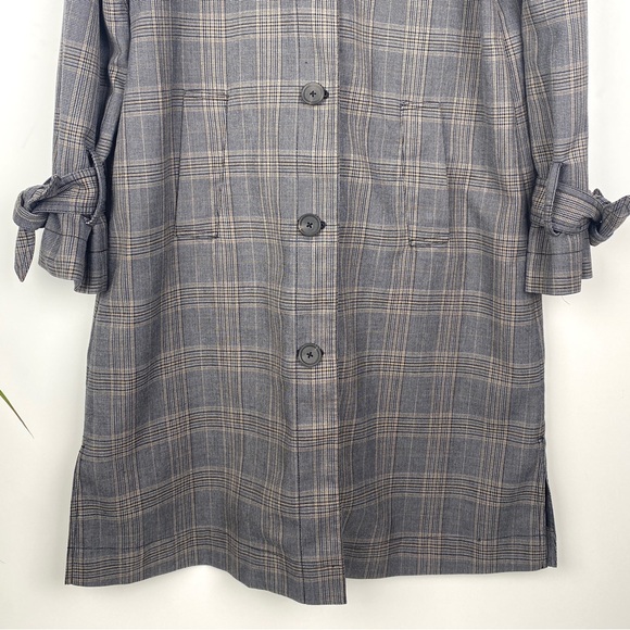 Derek Lam 10 Crosby Plaid Trenchcoat - Picture 7 of 16
